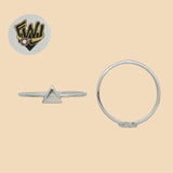 (2-5014) 925 Sterling Silver - Triangle Ring - Fantasy World Jewelry