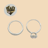 (2-5247) 925 Sterling Silver - Wedding Ring - Fantasy World Jewelry