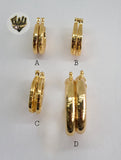 (1-2690) Gold Laminate Hoops - BGO - Fantasy World Jewelry