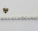 (MBEAD-262) 6mm Howlite Beads - Fantasy World Jewelry