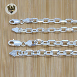 (sv-rl-03) 925 Sterling Silver - Rolo Link Chain. - Fantasy World Jewelry