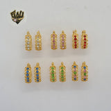 (1-2623-1) Gold Laminate - Zircon Hoops - BGO