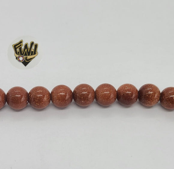 (MBEAD-122) 8mm Venturina Beads - Fantasy World Jewelry