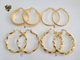 (1-2731-A) Gold Laminate Hoops - BGO - Fantasy World Jewelry