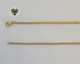 (4-3136) Stainless Steel - 2mm Box Link Chain. - Fantasy World Jewelry