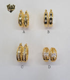 (1-2656) Gold Laminate Hoops - BGO - Fantasy World Jewelry