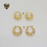 (1-2605) Gold Laminate Hoops - BGO