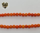 (MBEAD-94) 6mm Coral Beads - Fantasy World Jewelry