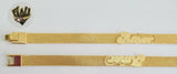 (1-0767) Gold Laminate - 8mm Bismarck Link Bracelet - 7.5" - BGF - Fantasy World Jewelry