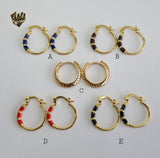 (1-2709) Gold Laminate Hoops - BGO - Fantasy World Jewelry