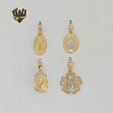 (1-2213) Gold Laminate - Religious Pendants - BGF
