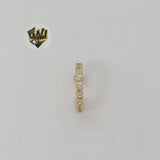 (1-2627) Gold Laminate - Zircon Cuff Earrings - BGF - Fantasy World Jewelry