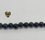 (MBEAD-140) 6mm Venturina Azul Beads - Fantasy World Jewelry