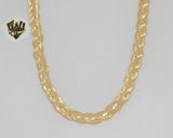 (1-1612) Gold Laminate - 8mm Braided Link Chain - BGF