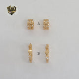 (1-2618-1) Gold Laminate Hoops - BGO