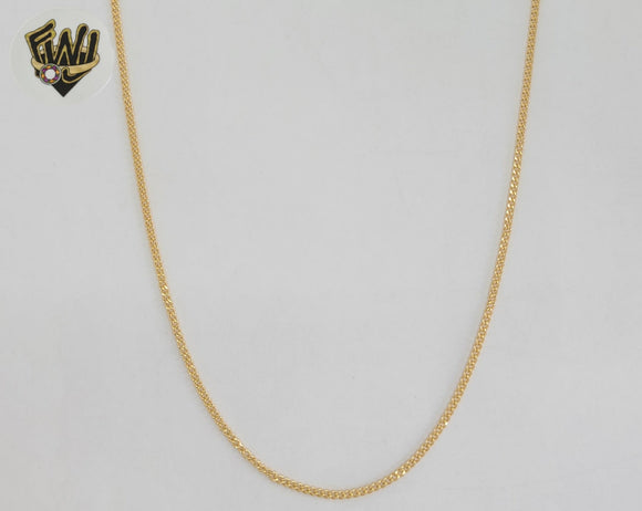 (1-1763) Gold Laminate - 1.5mm Curb Link Chain - BGF