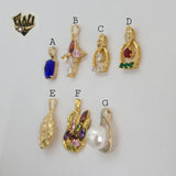 (1-2464) Gold Laminate Pendants - BGO