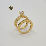 (1-3183-1) Gold Laminate - Wedding Rings - BGO - Fantasy World Jewelry