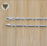 (2-8012) 925 Sterling Silver - 3.5mm Alternative Link Chains. - Fantasy World Jewelry