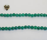(MBEAD-287) 6mm Jade Faceted Beads - Fantasy World Jewelry