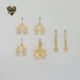 (1-2137) Gold Laminate Pendants - BGF