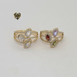 (1-3175) Gold Laminate - CZ Ring - BGO - Fantasy World Jewelry
