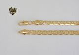 (1-60029) Gold Laminate - 5mm Marine Men Bracelet - 8" - BGF - Fantasy World Jewelry
