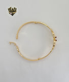 (1-4075) Laminado de oro - Brazaletes de peces de 3 mm - BGO