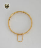 (1-4025) Gold Laminate - 5mm Chunky Plain Bangles - BGO