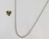 (4-3106) Stainless Steel - 4mm Curb Link Chain - 24" - Fantasy World Jewelry