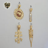 (1-2247) Gold Laminate Pendants - BGF