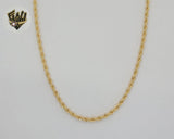 (1-1621) Gold Laminate - 3mm Rope Link Chain - BGF