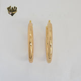 (1-2738) Gold Laminate Hoops - BGO