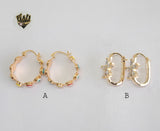 (1-2667) Gold Laminate Hoops - BGO - Fantasy World Jewelry