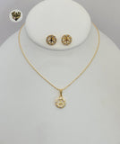 (1-6505) Gold Laminate - Zircon Peace Set - BGF - Fantasy World Jewelry