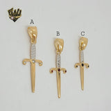 (1-2277) Colgantes Laminado Oro - BGF