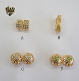 (1-2631) Gold Laminate Hoops - BGO - Fantasy World Jewelry
