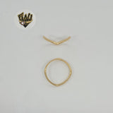 (1-3107) Gold Laminate - Triangular Ring - BGF - Fantasy World Jewelry