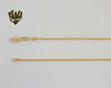 (1-1892) Gold Laminate - 2mm Rope Link Chain - BGF