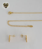 (4-7080) Stainless Steel - 1mm Rolo Link with Circle Set - 16"