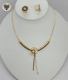 (1-6289) Gold Laminate - Zircon Set - BGF - Fantasy World Jewelry