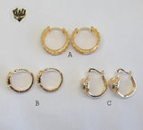 (1-2651-1 G-I) Gold Laminate Hoops - BGO - Fantasy World Jewelry