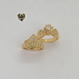 (1-3192) Gold Laminate - Wedding Rings - BGO - Fantasy World Jewelry
