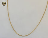 (4-3262) Stainless Steel - 2mm Thin Rolo Link Chain - 16" - Fantasy World Jewelry