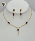 (1-6186) Gold Laminate - Figa Azabache Set - BGF - Fantasy World Jewelry