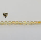 (MBEAD-185) 6mm Quarzo Amarillo Beads - Fantasy World Jewelry