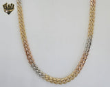 (1-1685) Gold Laminate - 7mm Chunky Curb Link Chain - BGO
