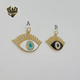 (1-2471-1) Gold Laminate - Big Eyes Pendants - BGO