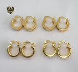 (1-2947) Gold Laminate Hoops - BGO - Fantasy World Jewelry