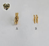 (1-2537) Gold Laminate Hoops - BGO - Fantasy World Jewelry